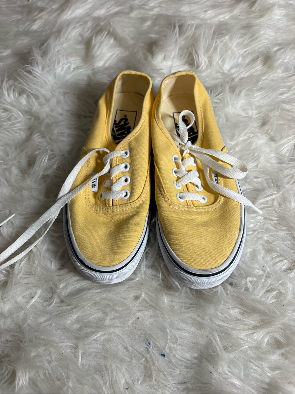 Vans Authentic Low Top Canvas Sneakers - Yellow